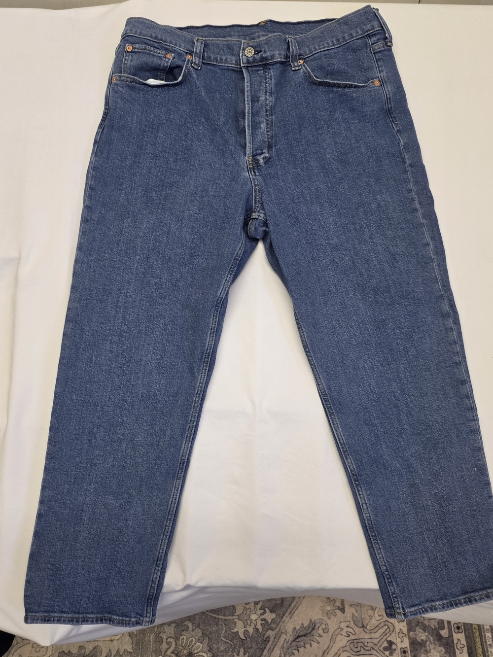 Women's 34 / 18 GAP Blue Straight-Leg Jeans